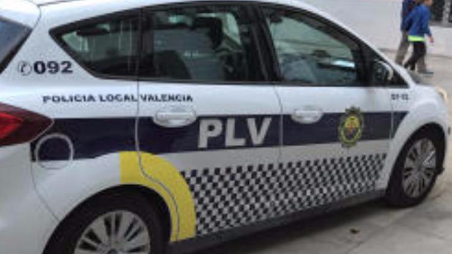 Vehículo de la Policía Local valenciana.