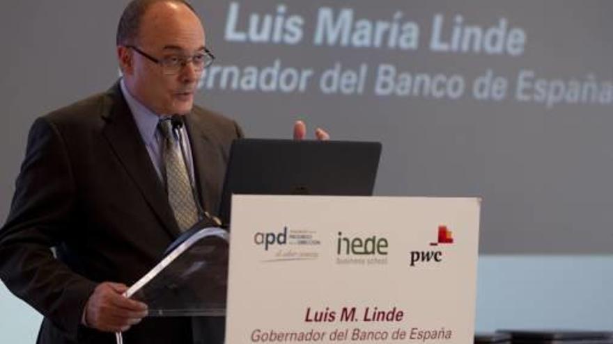 Luis María Linde, Gobernador del Banco de España.