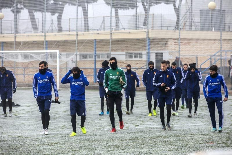 Entrenamiento del 13 de enero del Real Zaragoza