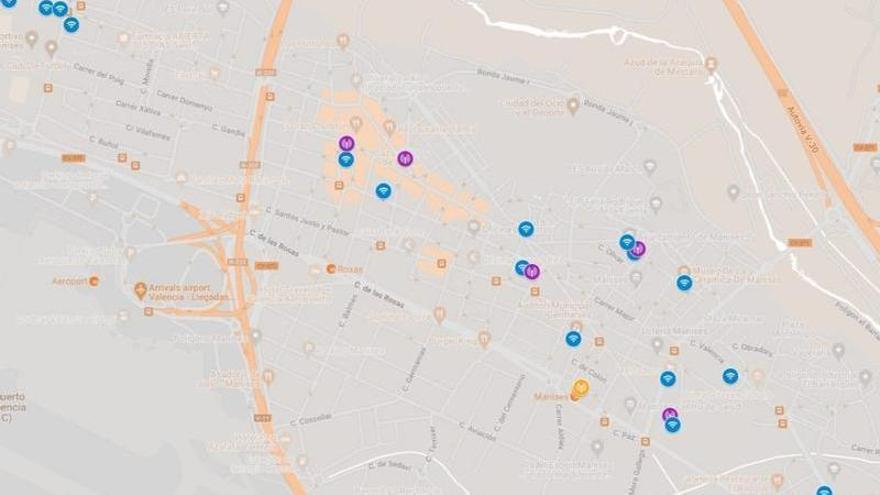 Mapa de los puntos wifi