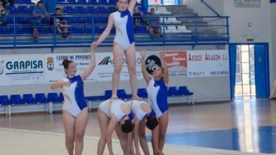 Mucho arte y un gran ritmo en la
exhibición de gimnasia rítmica