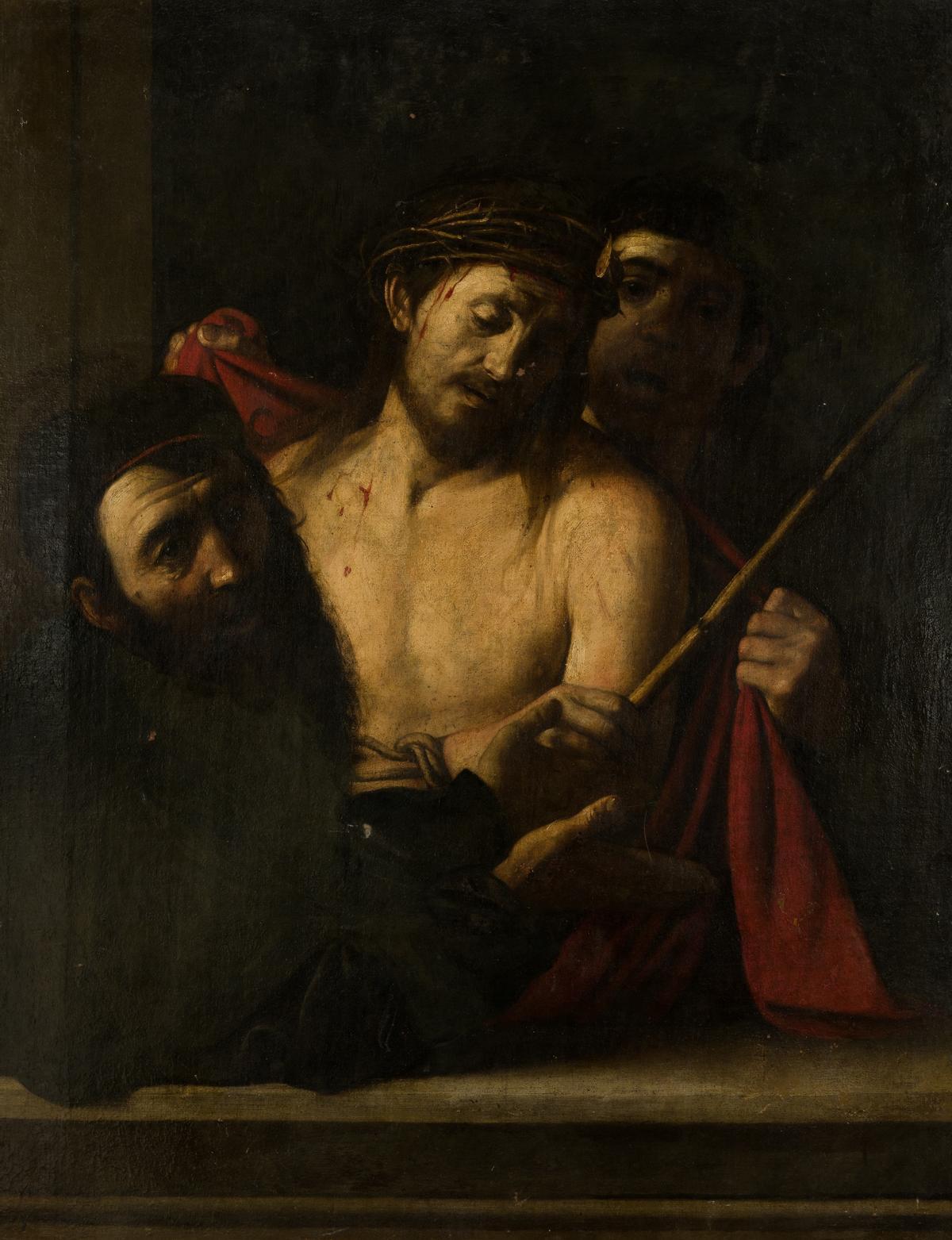 El cuadro de un eccehomo atribuible a Caravaggio.
