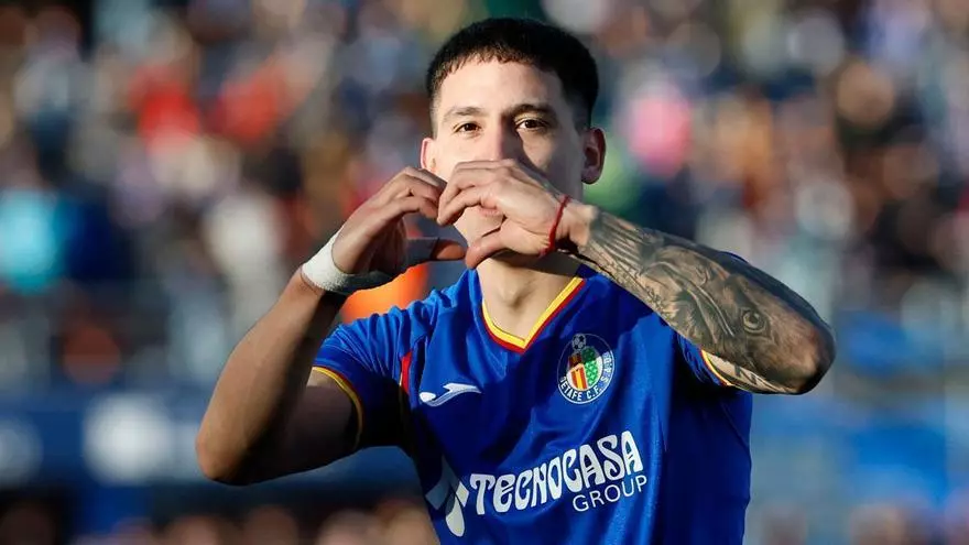 ¡El remate de cabeza de Satriano que dio el segundo al Getafe!