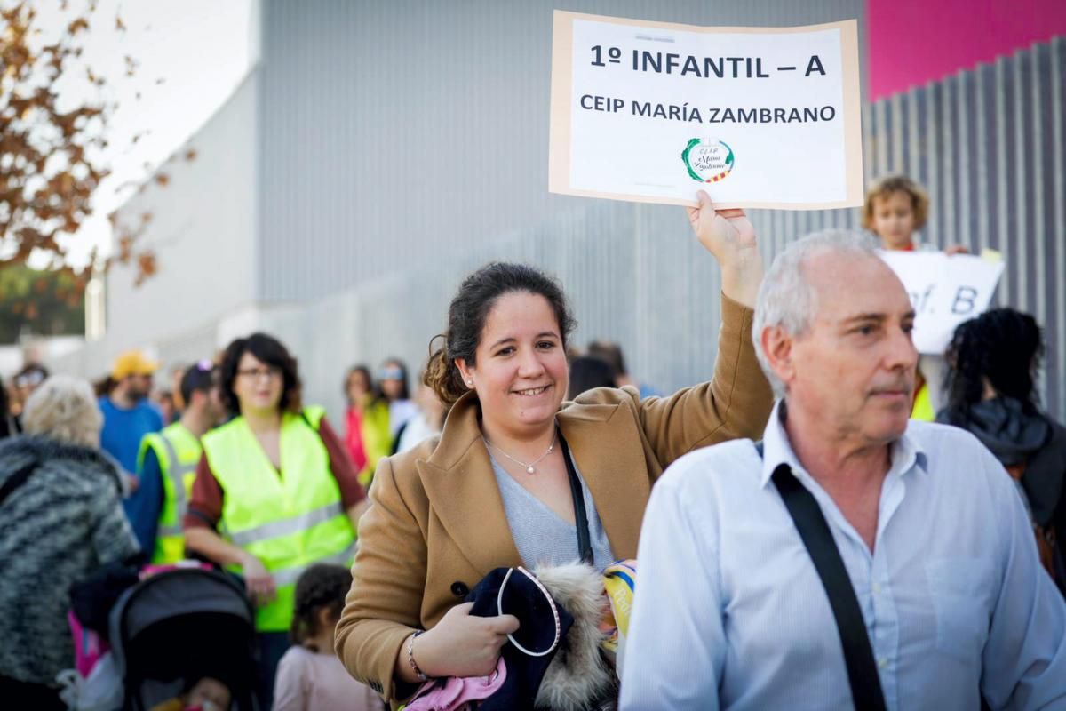 Protesta de las familias del colegio Parque Venecia