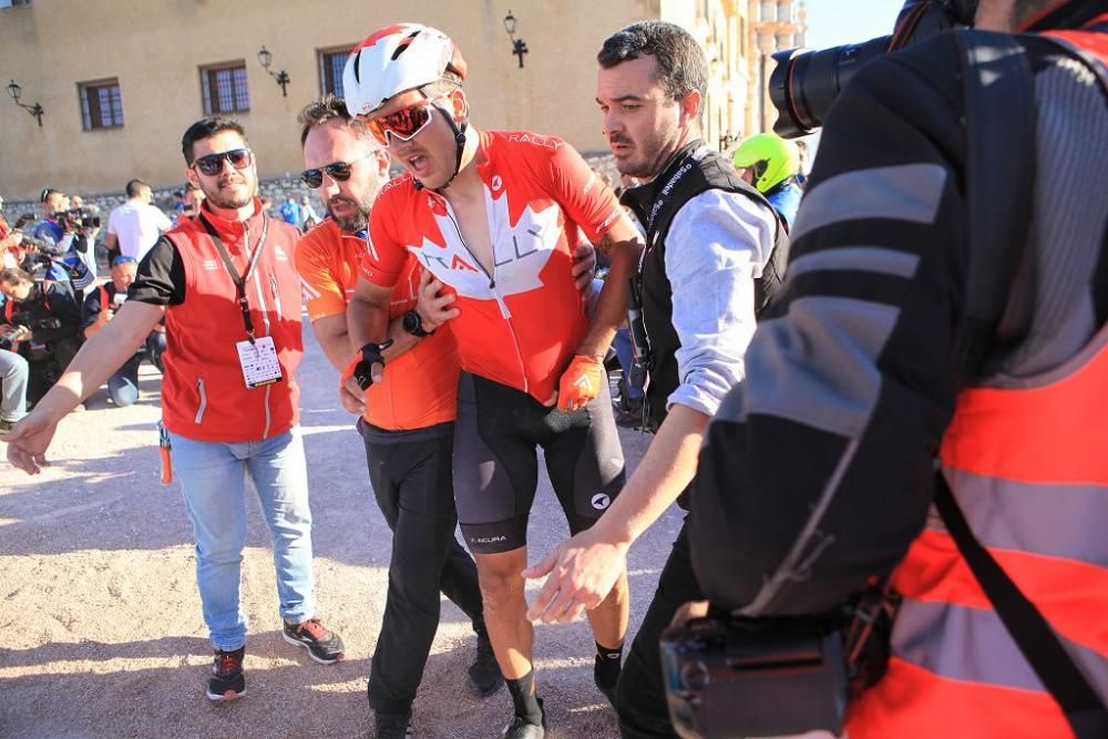 Primera etapa de la Vuelta Ciclista Murcia 2020: Llegada a Caravaca