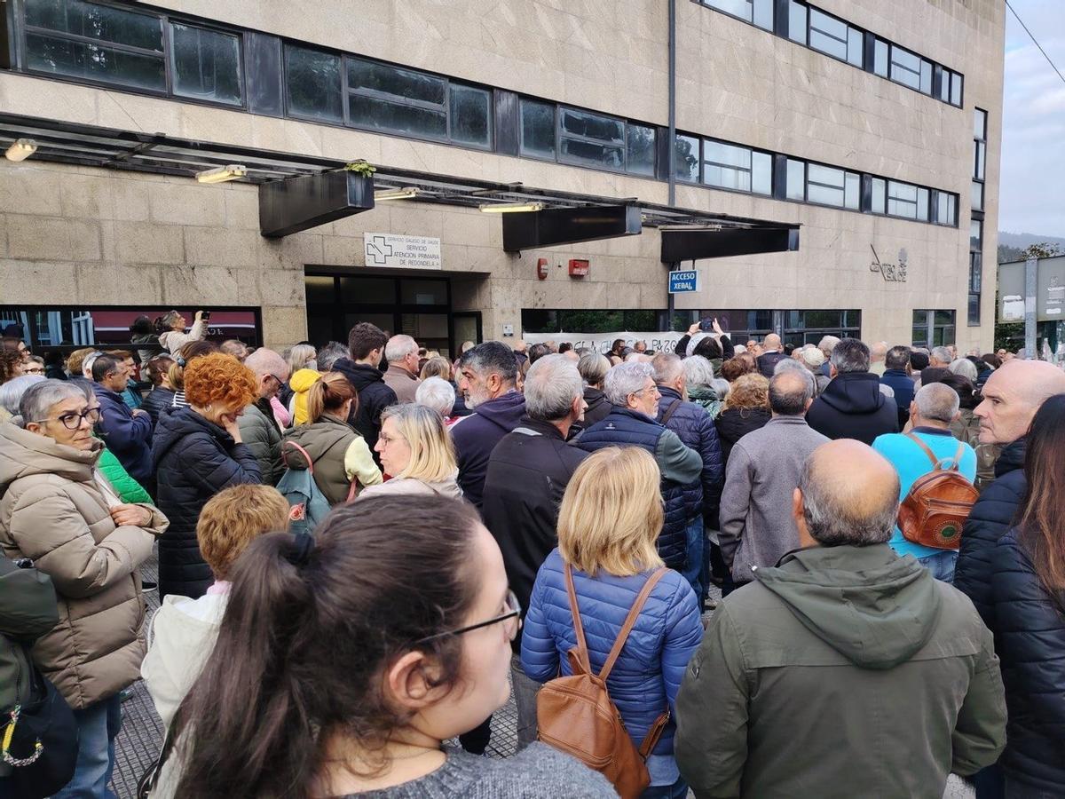 Un momento de la protesta.