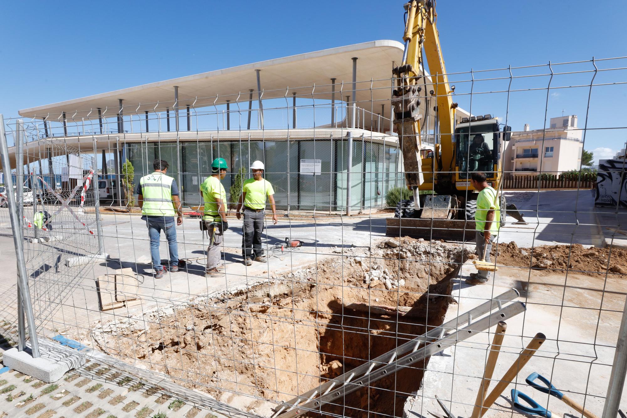 Trabajos en Caló de s'Oli el viernes 30 de septiembre