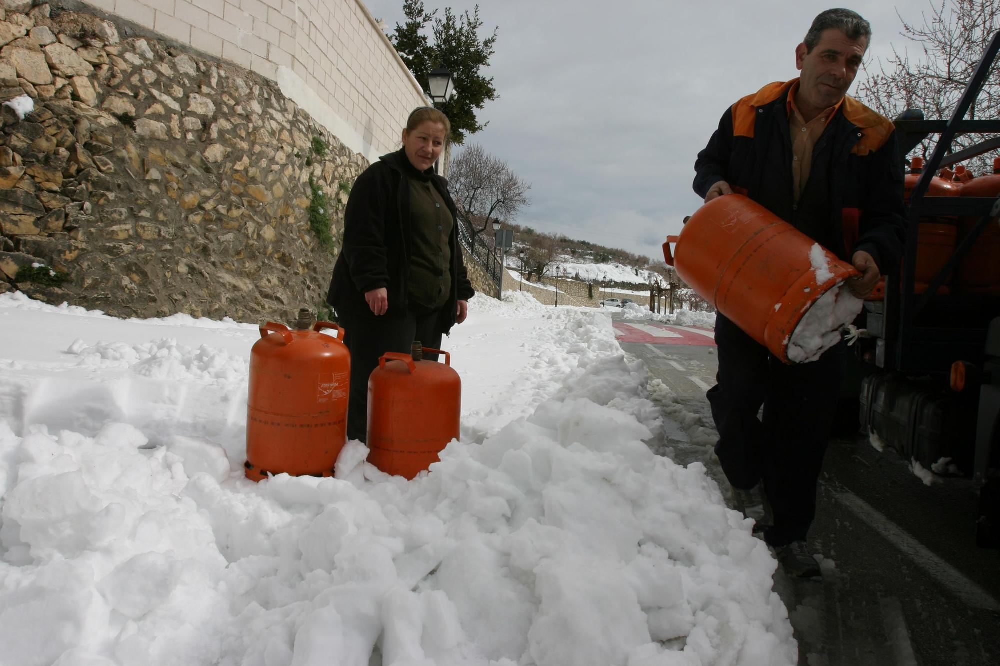 La gran nevada de marzo de 2005 en el interior de la provincia de Alicante