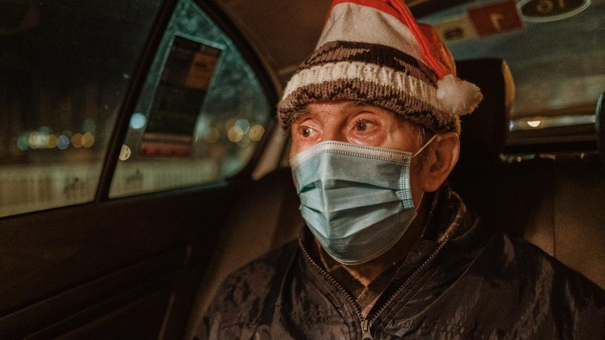 Caravana de taxis para que los mayores puedan ver las luces de Navidad de Palma