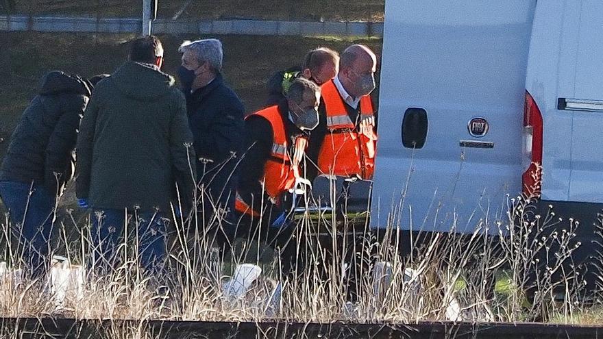 La Guardia Civil trabaja en el lugar donde ha aparecido el cadáver de una mujer Traspinedo