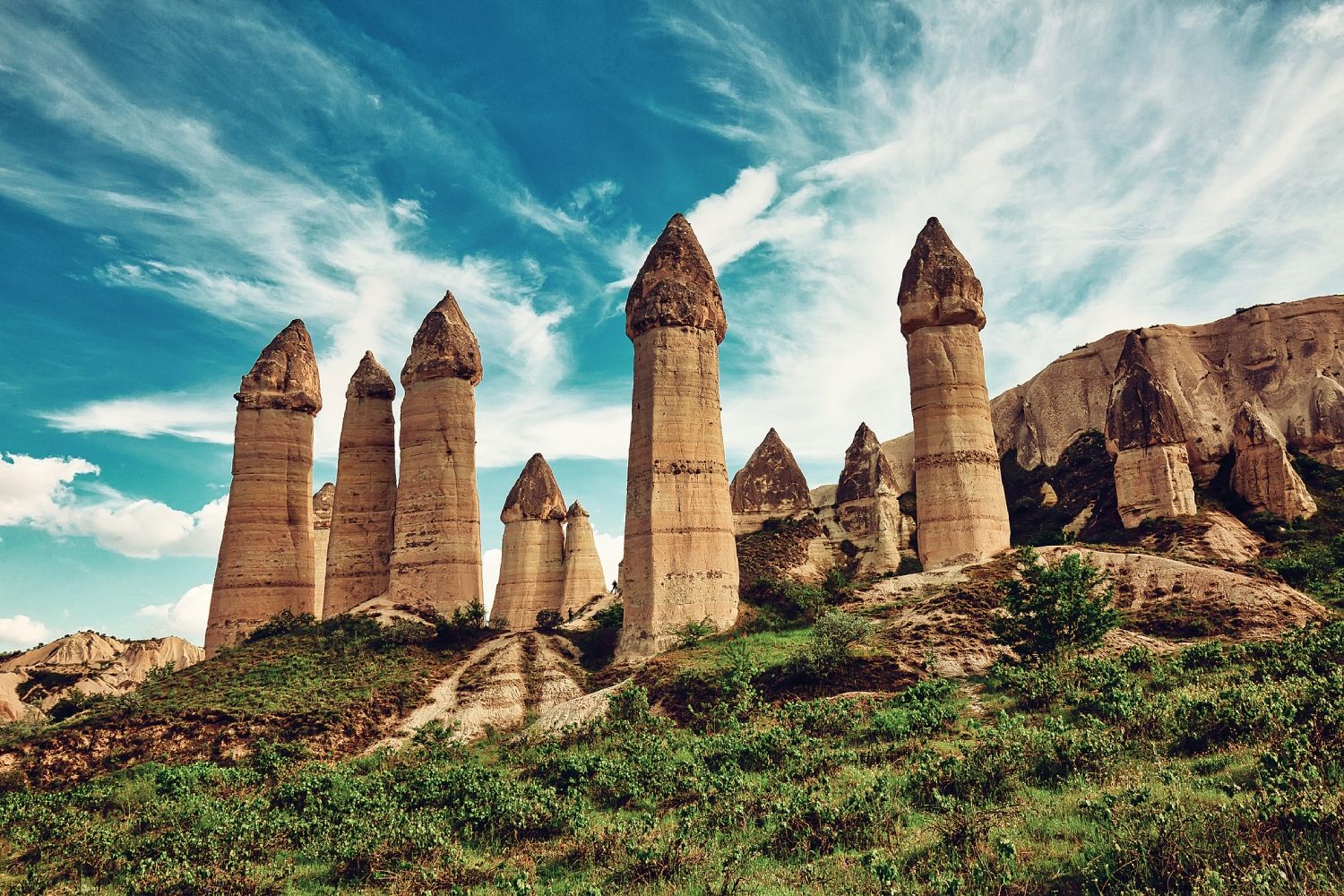 Chimeneas de hadas, Capadocia, Turquía