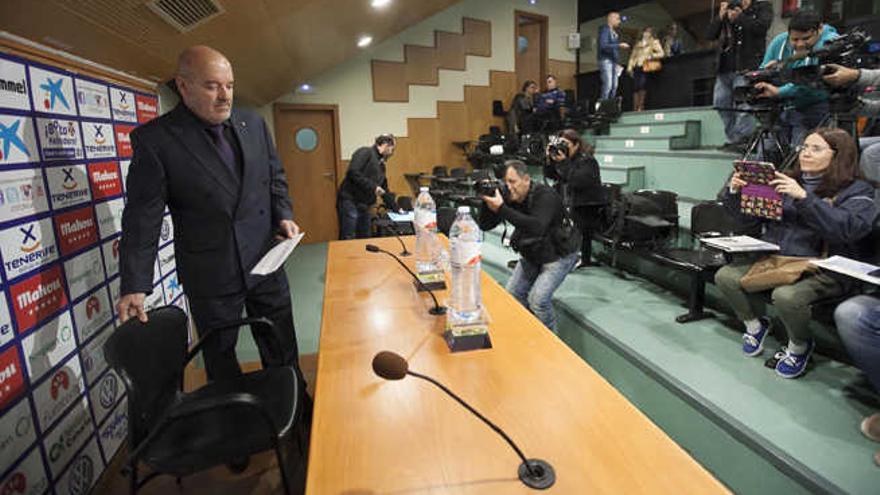 Miguel Concepción, ayer, en rueda de prensa.