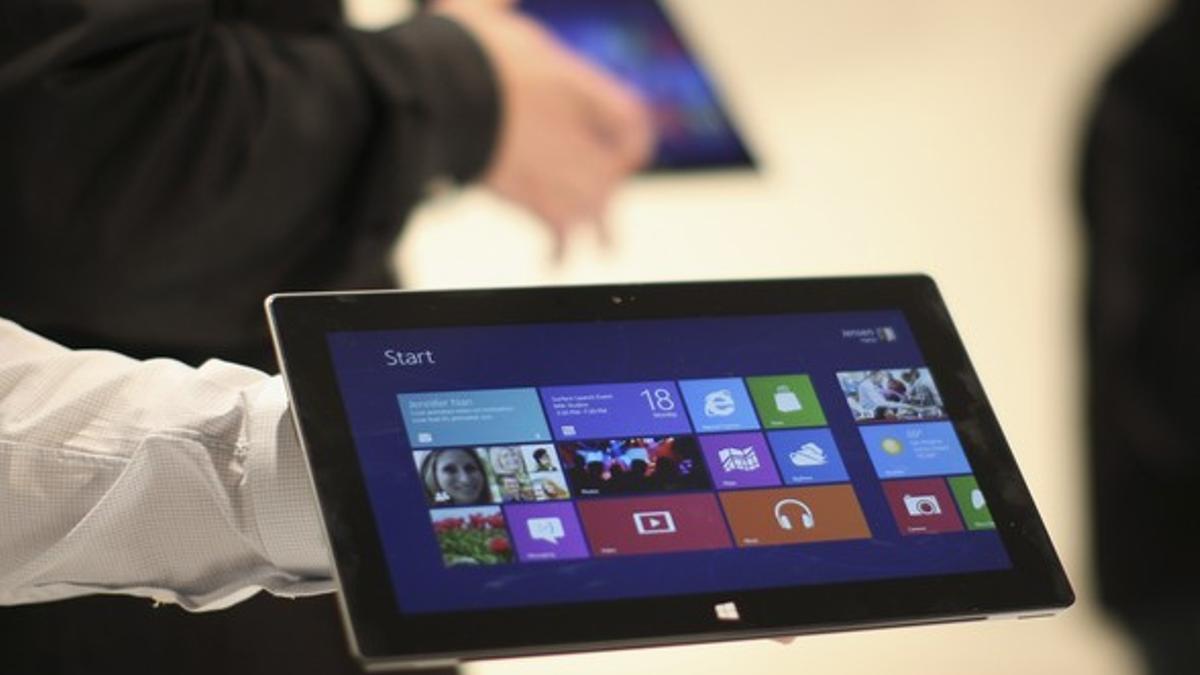La tableta 'Surface', que Microsoft ha presentado este lunes en Los Ángeles.