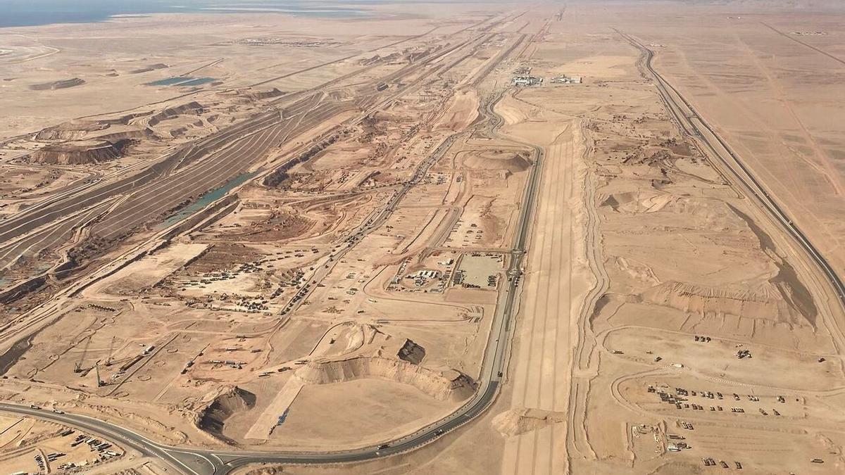 Situación actual de las obras de The Line en el desierto saudí