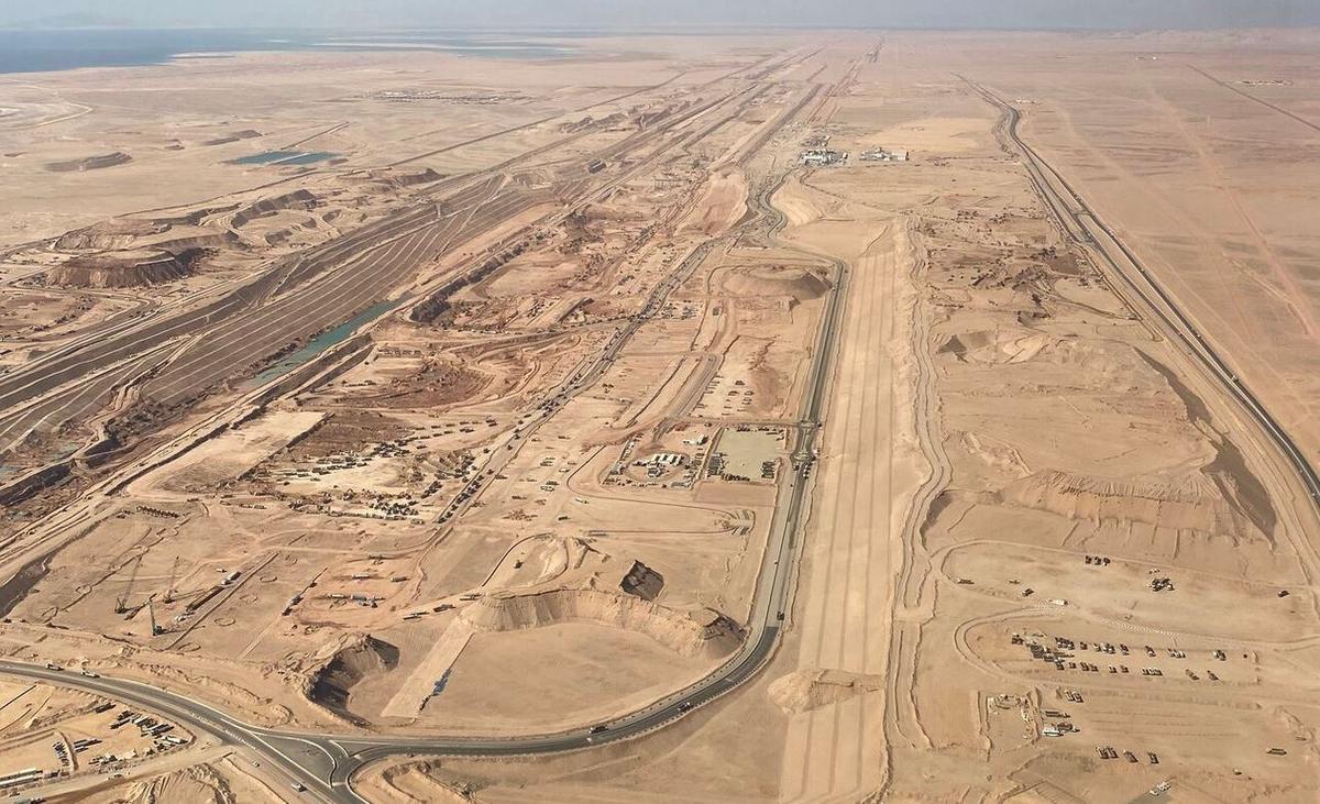 Situación actual de las obras de The Line en el desierto saudí