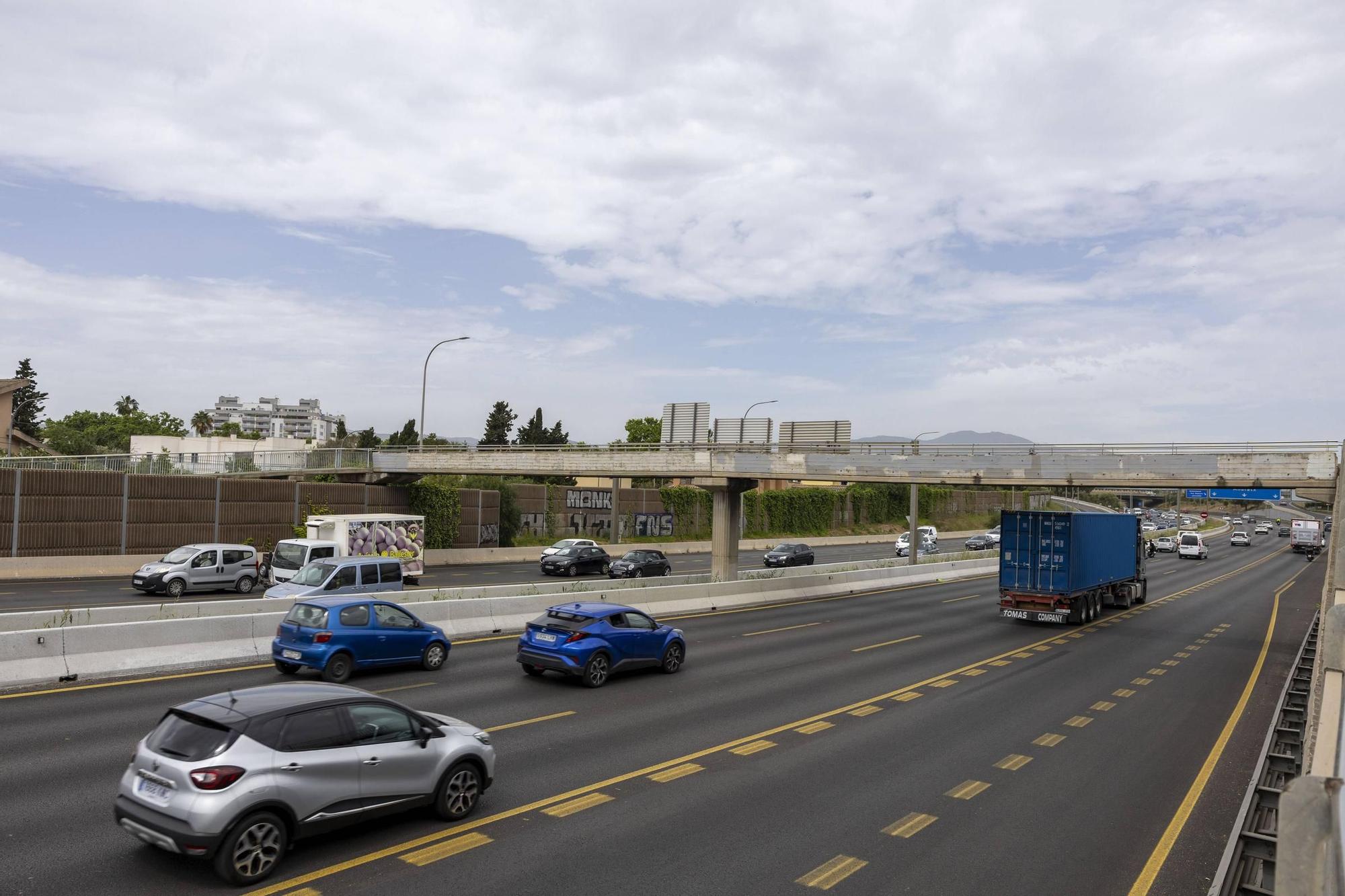 FOTOS | Estos son todos los puentes peatonales de Palma sobre la Vía de Cintura por seguridad