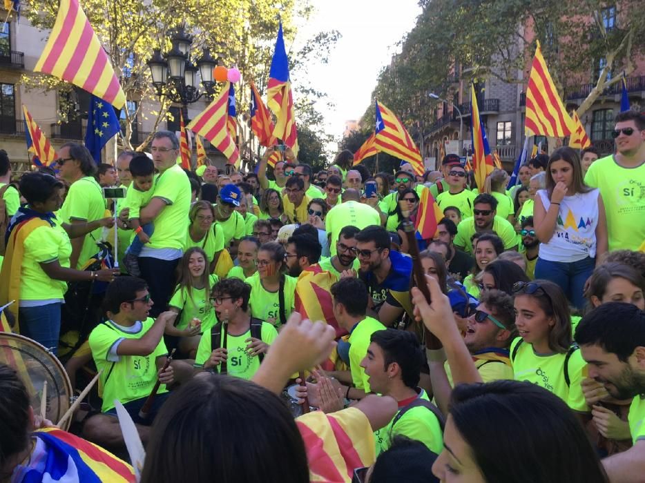 Bagencs a la concentració de Barcelona.