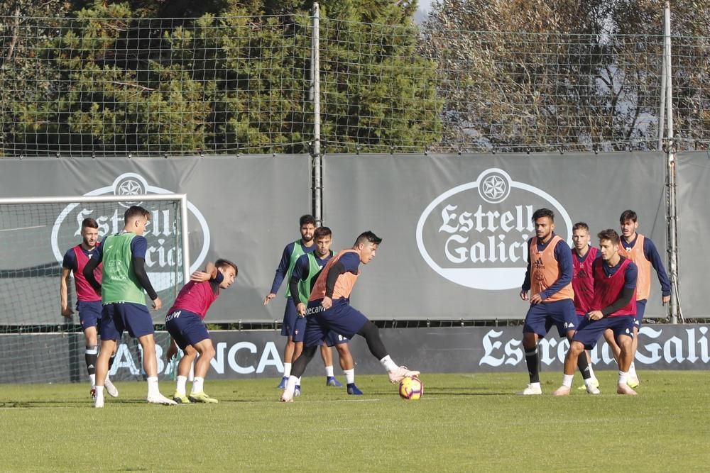 Entrenamiento del Celta en A Madroa