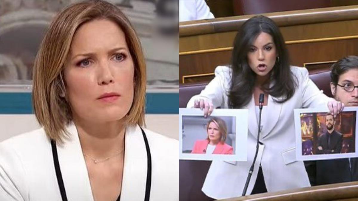 Silvia Intxaurrondo y María José Millán, portavoz de Vox en el Congreso de la Diputados.
