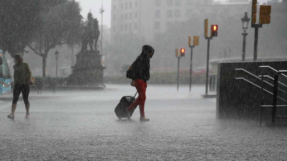 Lluvias en Barcelona