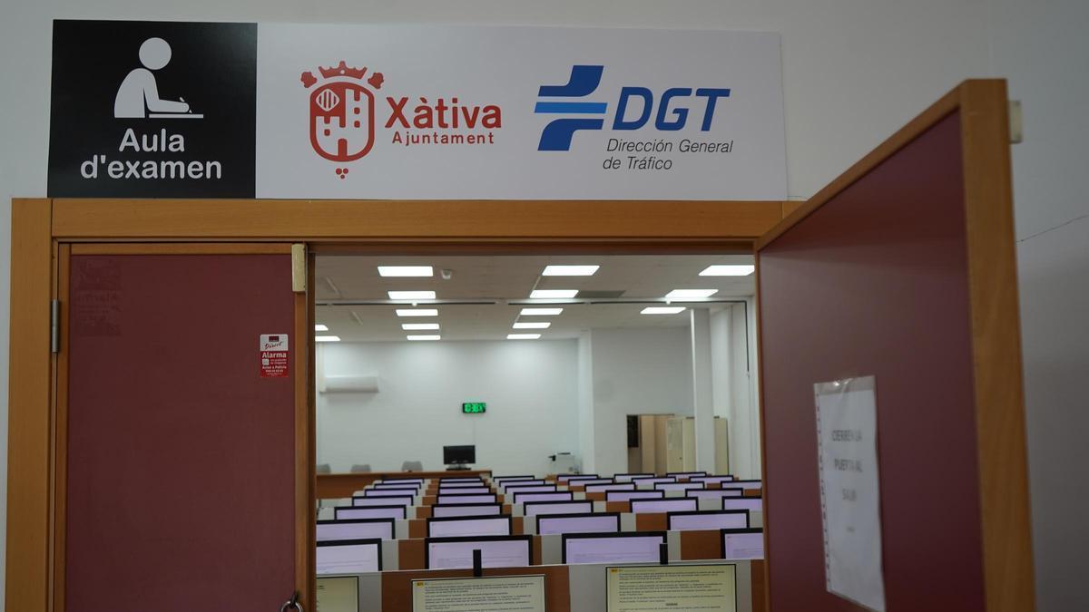 La nueva aula de examen de la DGT en Xàtiva.