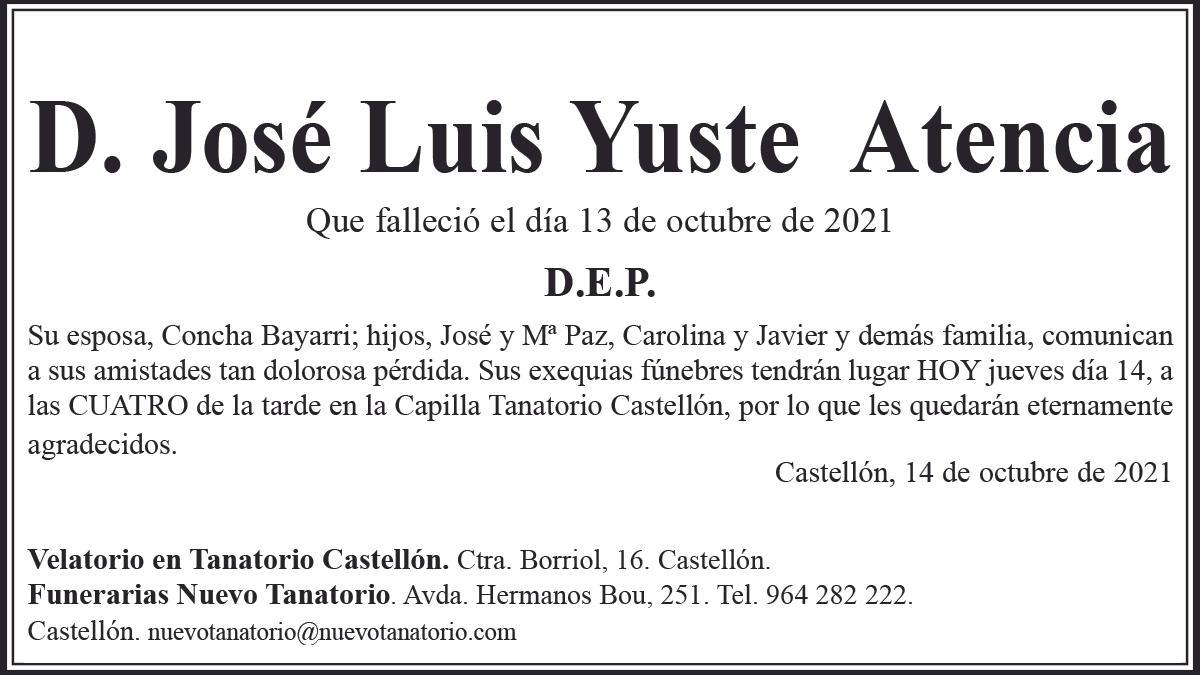 D. José Luis Yuste Atencia