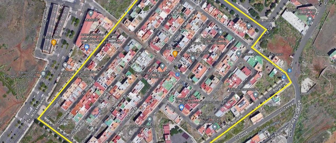 Mapa que indica dónde se cambiarán las luminarias.
