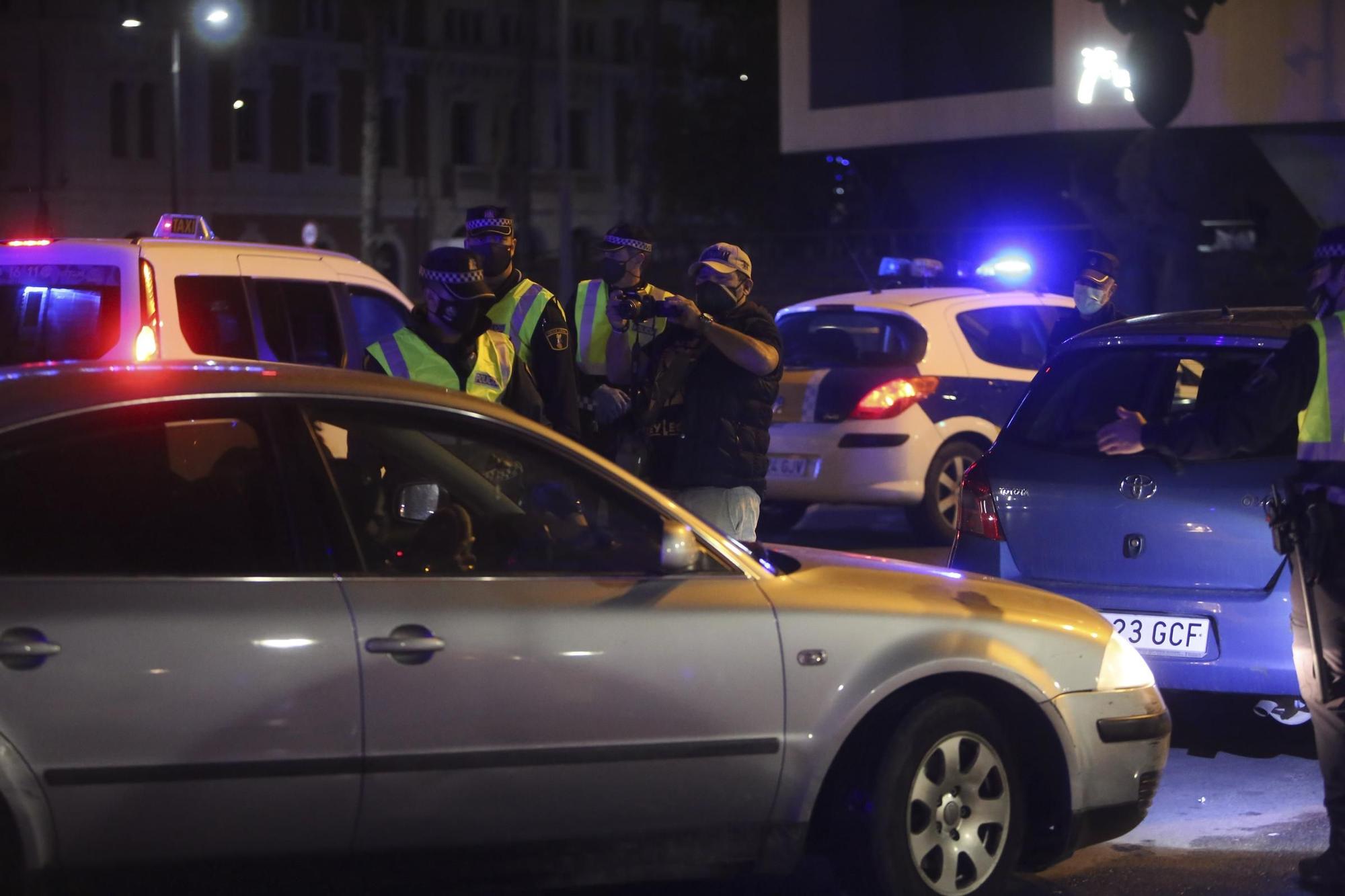 Así ha sido la primera noche del toque de queda en Alicante