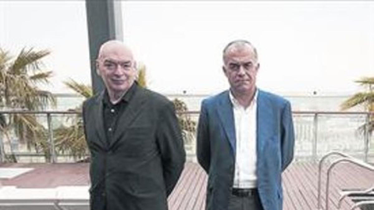 Jean Nouvel y Josep Ribas, arquitectos del Hotel Renaissance.