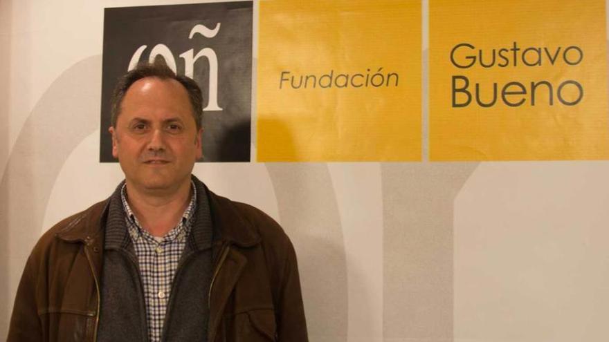 Marcelino Suárez Ardura, en la Fundación Gustavo Bueno.