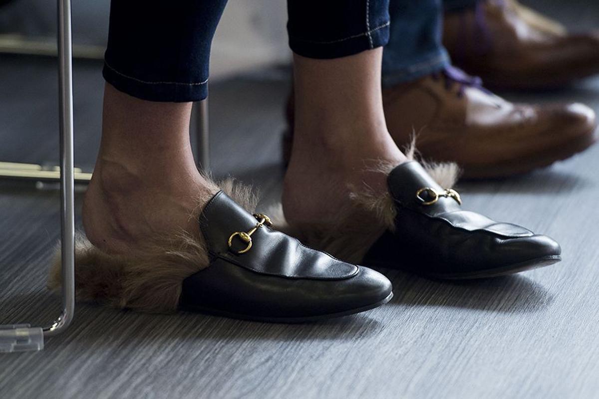 Los zapatos de la firma Gucci, de Georgina Rodriguez