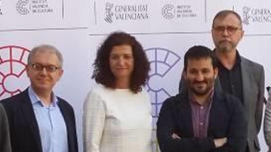 Abel Guarinos, Alicia Garijo, Vicent Marzà y Alfonso Ribes, ayer.