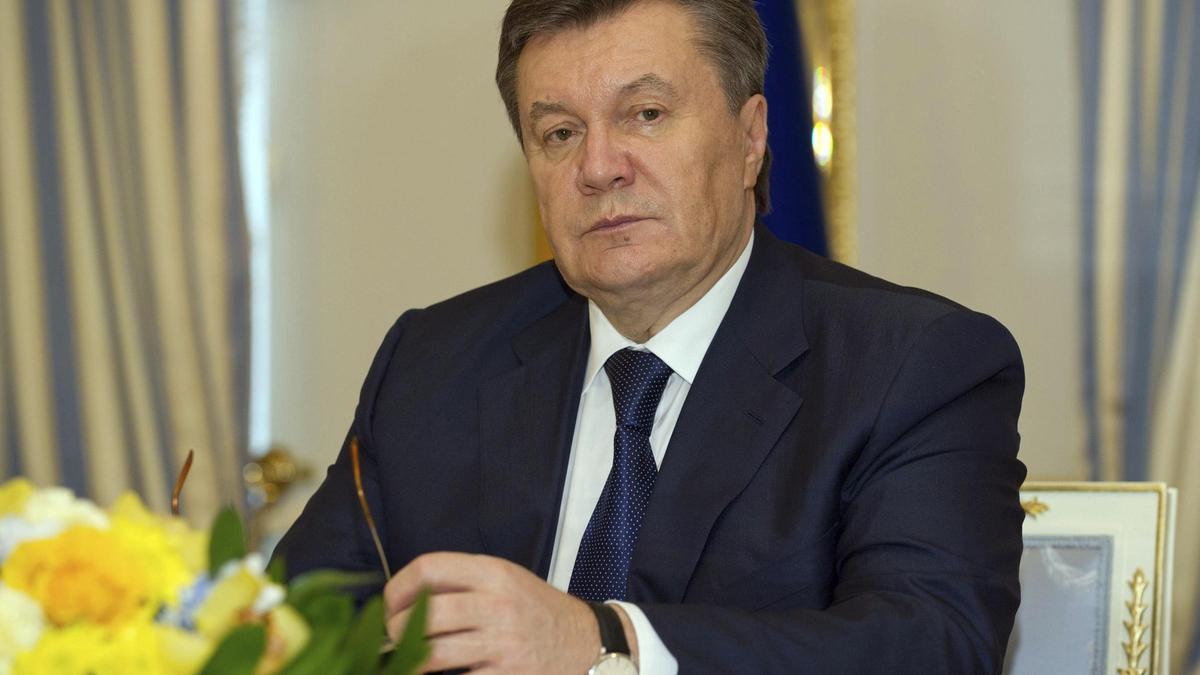El expresidente de Ucrania Víktor Yanukovich, en febrero de 2014.