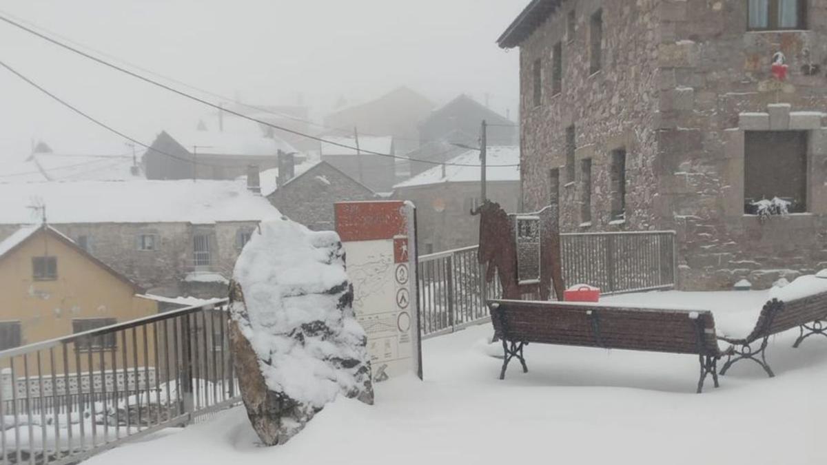 El Puerto de Somiedo, la mañana de Navidad.