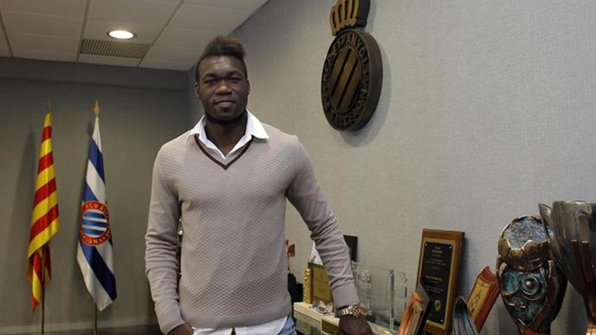 Caicedo, contento por seguir en el proyecto del Espanyol