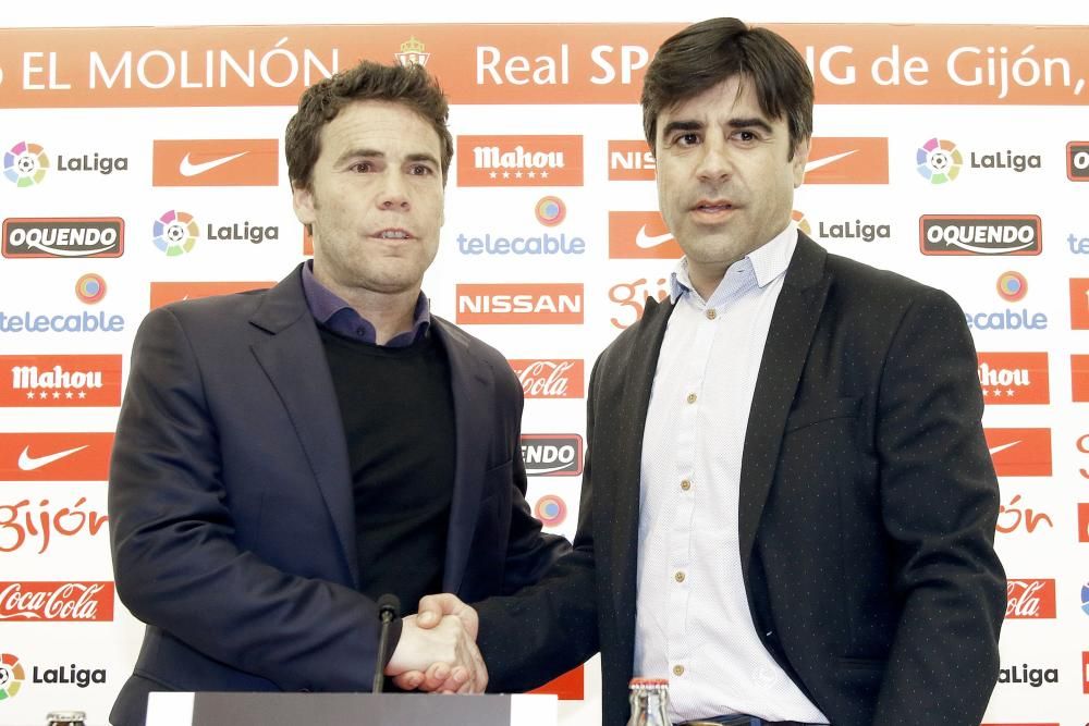 Presentación de Rubi como nuevo entrenador del Sporting