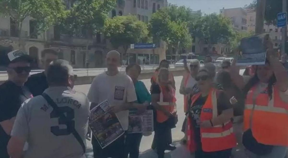 Streikende am vergangenen Donnerstag (21.5.) in Palma