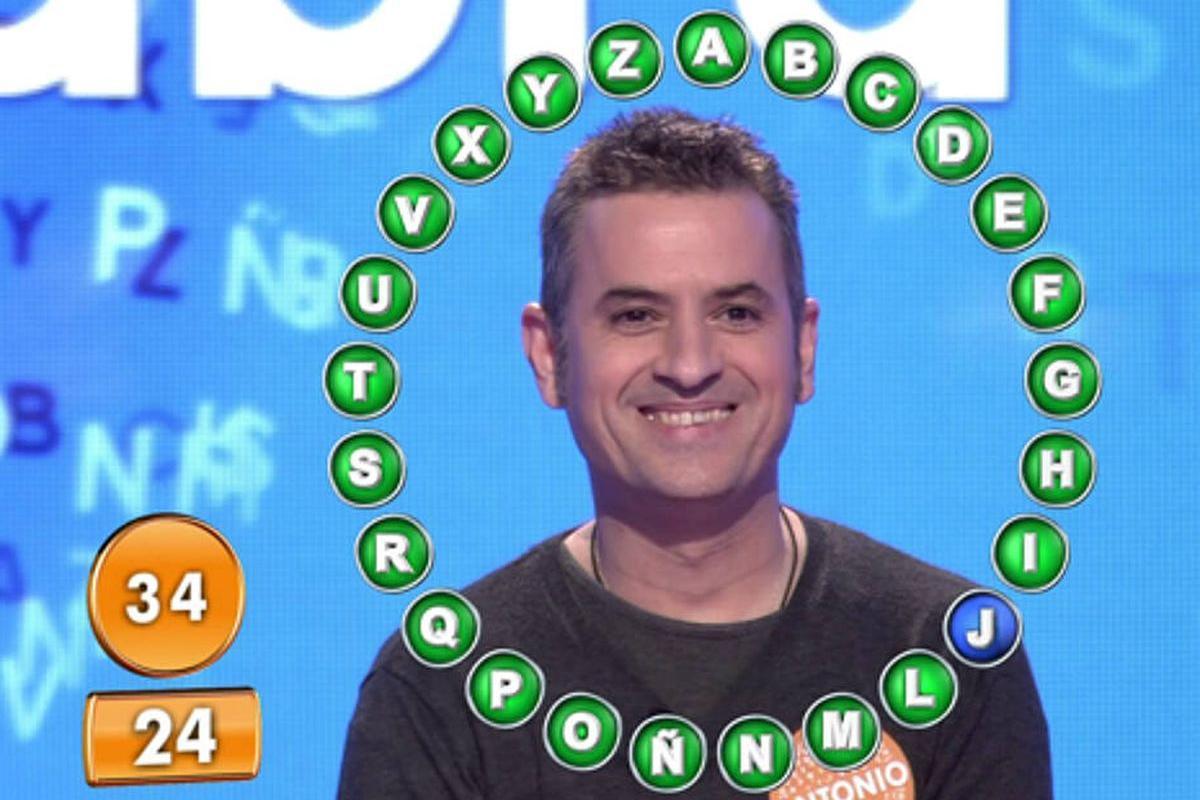 El murciano Antonio Ruiz, el día que se llevó el bote del concurso.