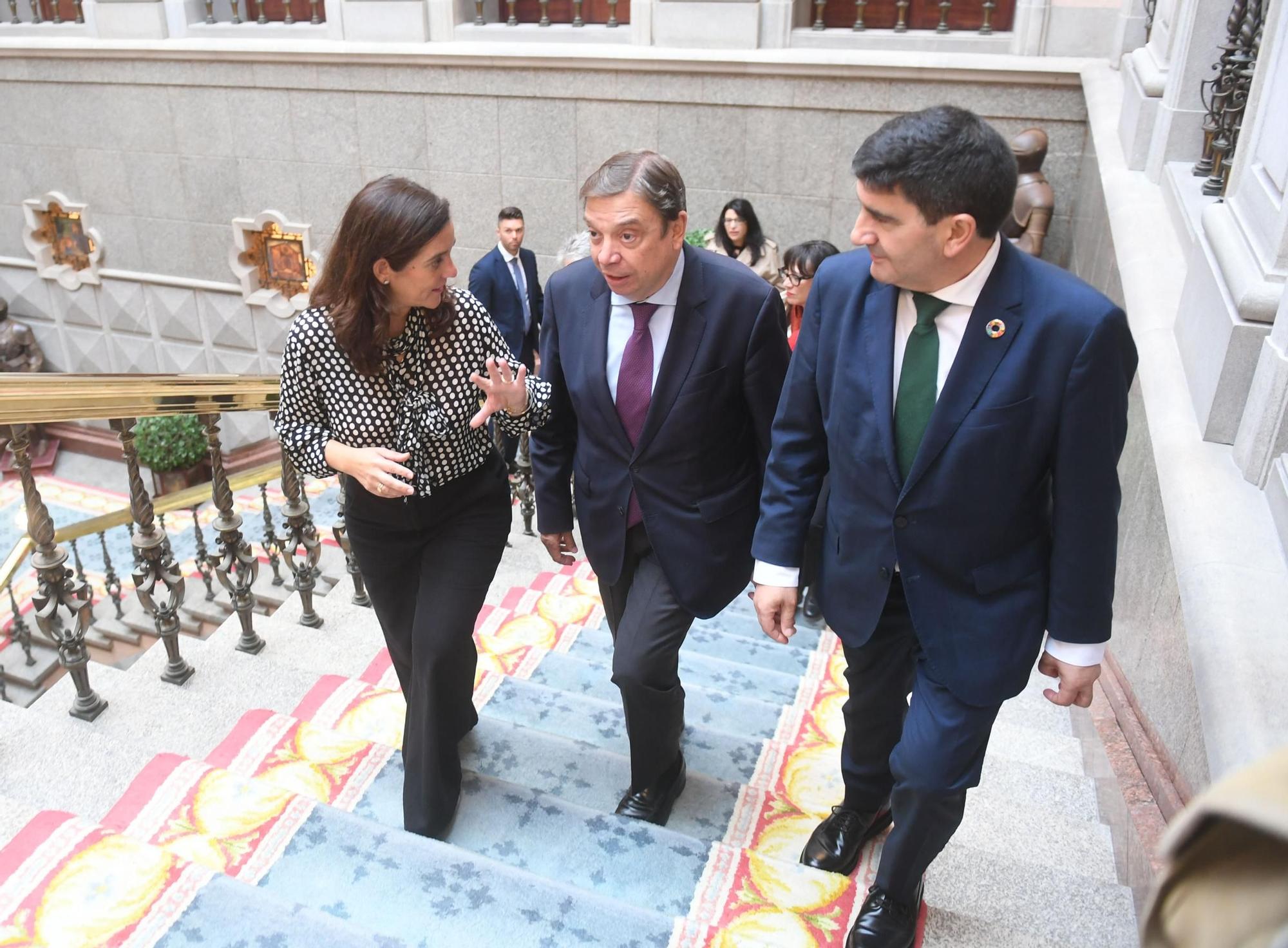 Visita del ministro de Agricultura, Pesca y Alimentación Luis Planas a María Pita