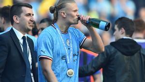 Así ha sido la loca celebración de la Premier League en el Etihad Stadium