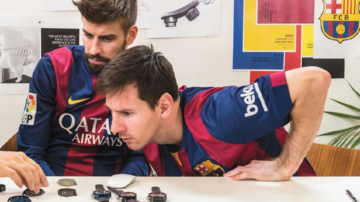 Messi y Piqué diseñaron sus relojes en pareja