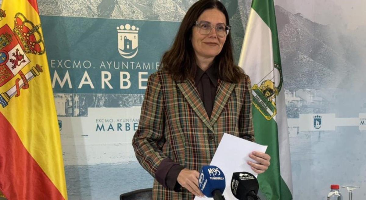 La portavoz del PSOE en Marbella, Isabel Pérez, en una imagen de archivo. | L.O.
