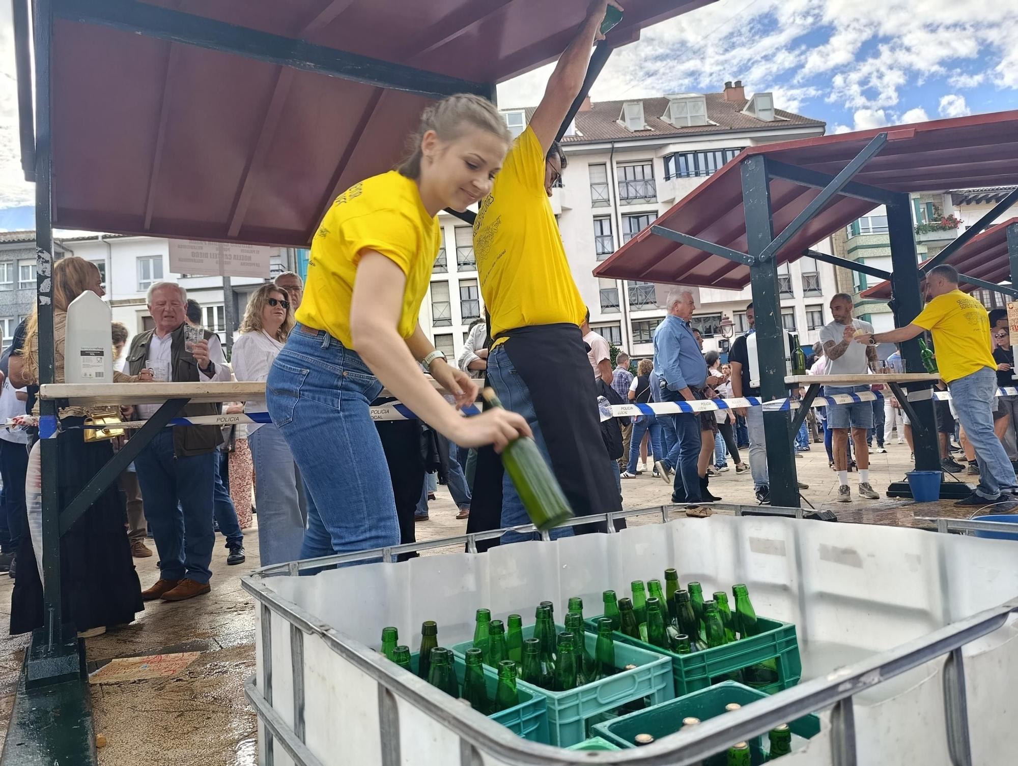 Héctor García, de Llanes,  gana la "champions" de la sidra casera en Villaviciosa