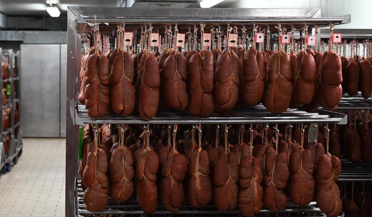 Piezas de sobrassada de la IGP.
