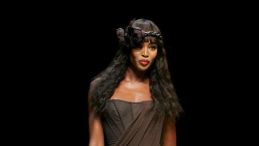 Naomi Campbell, en una foto de archivo en un desfile en París.