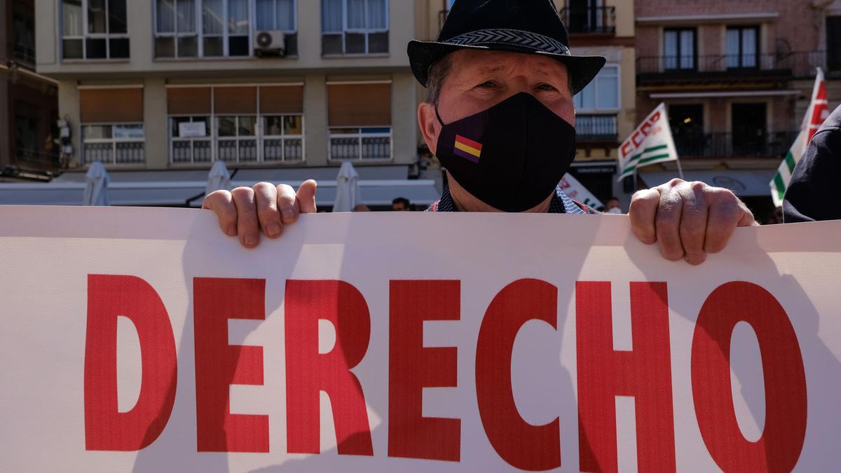 Manifestación del Primero de Mayo en Málaga capital