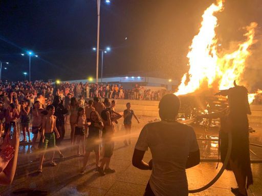 Noche mágica en un caluroso San Xoán en Galicia