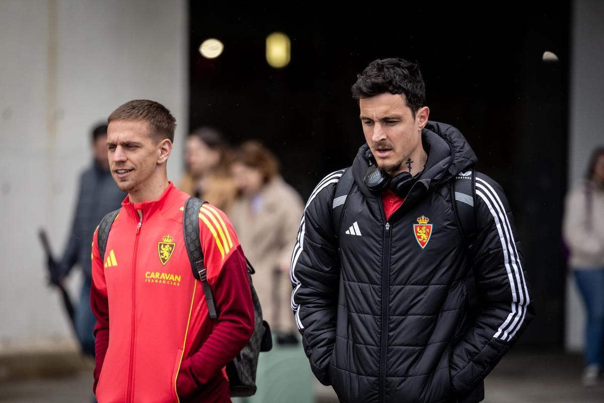 Radovanovic y Cumic, a su llegada a Zaragoza.