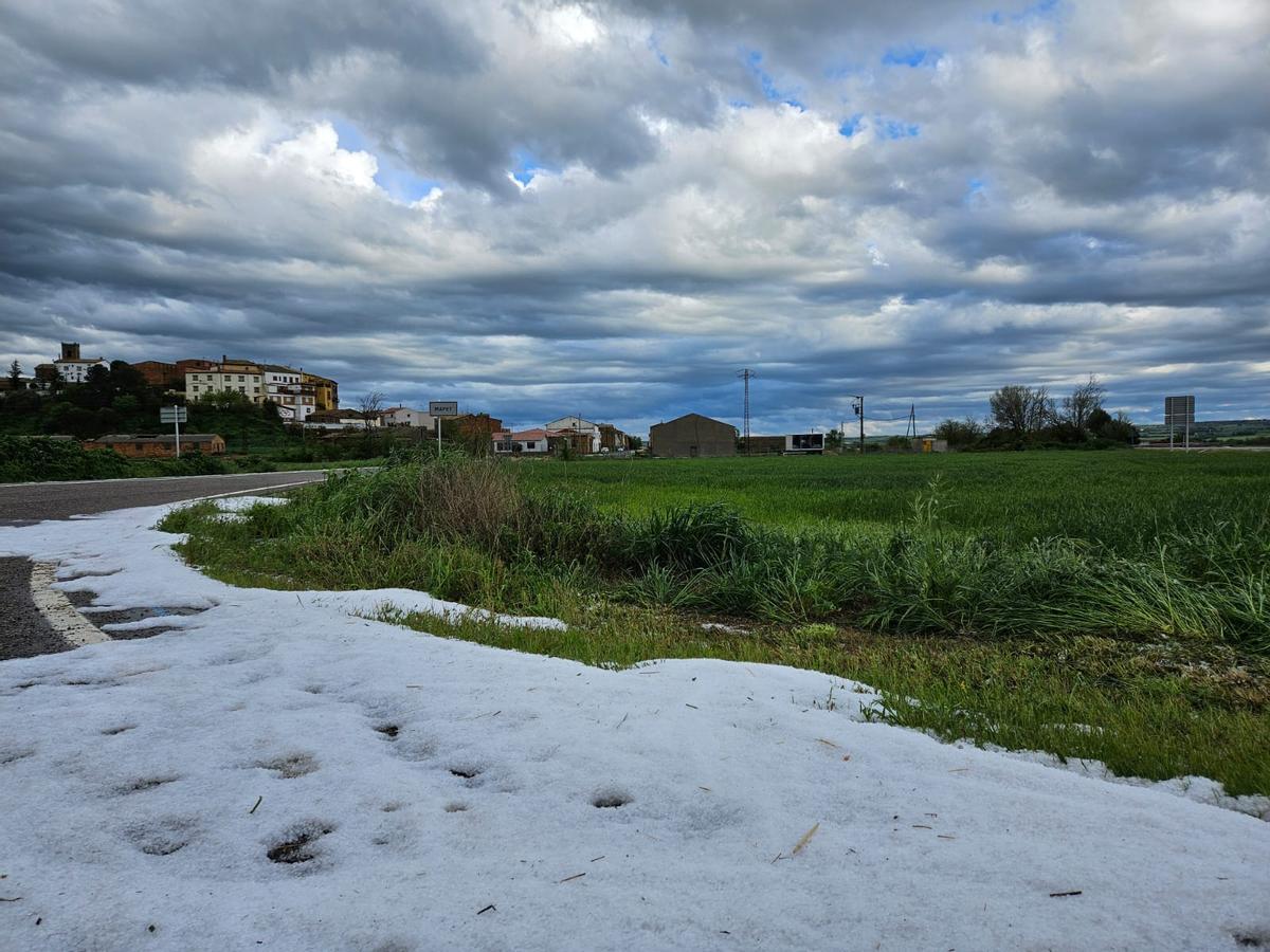 Un temporal de granizo afecta a cultivos de las comarcas de Lleida