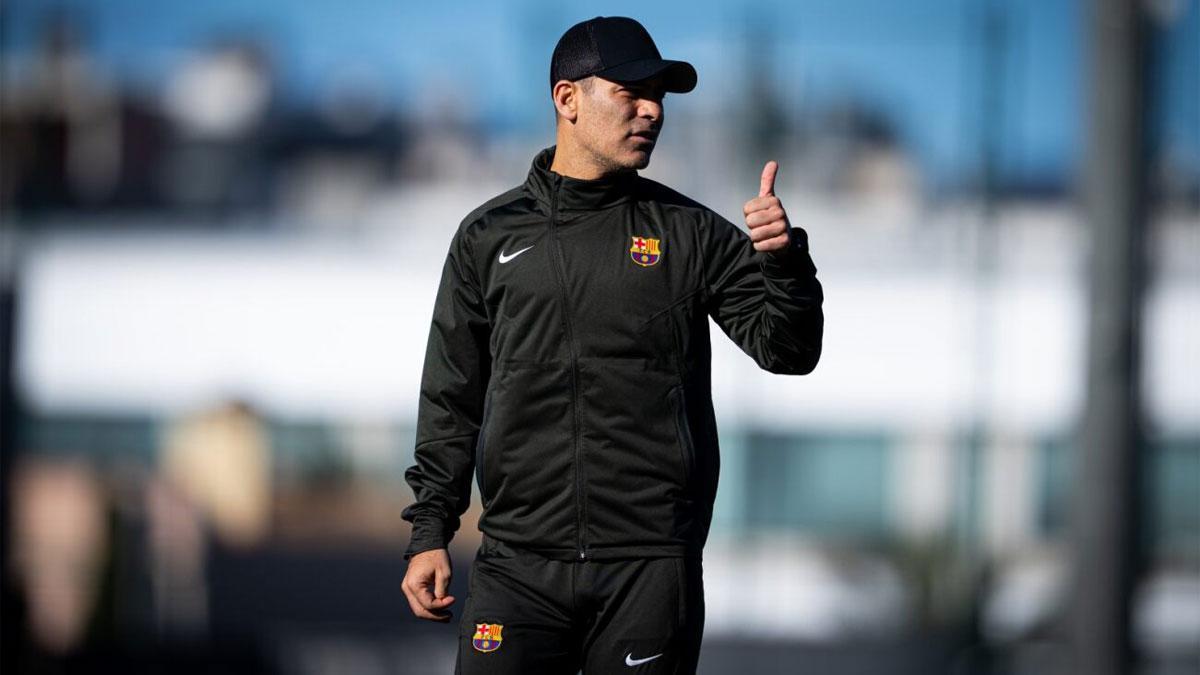 Rafa Márquez, en el entrenamiento previo a un interesante duelo de filiales